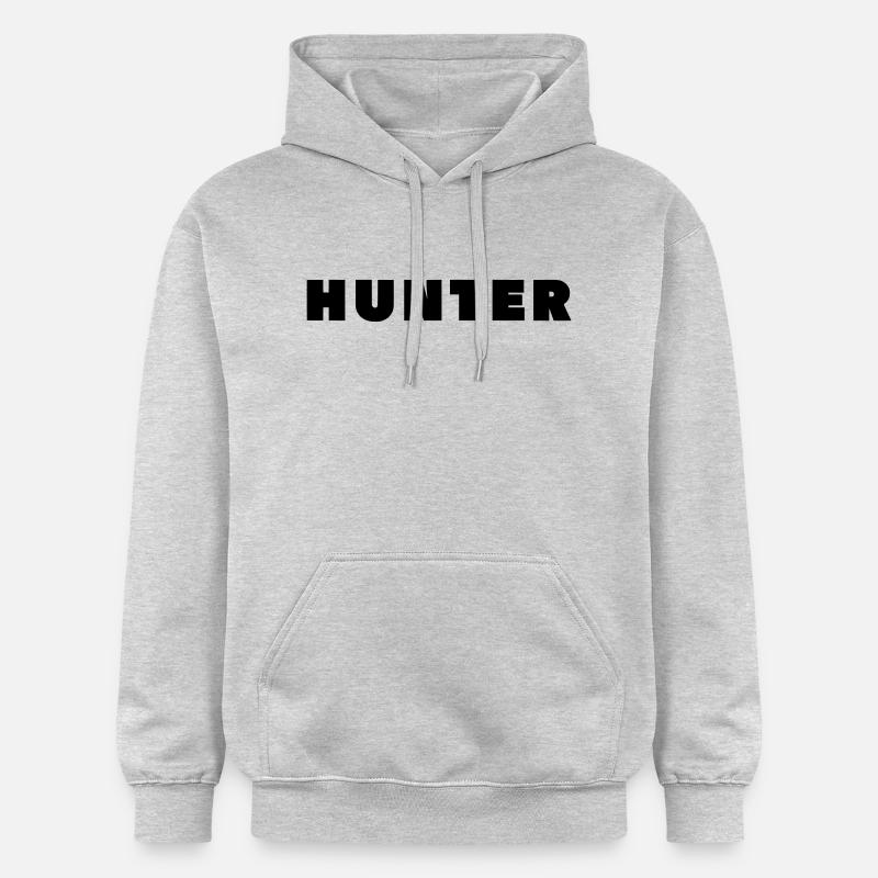 HUNTER (chasseur) - Sweat à capuche Softstyle® Gildan Unisexe - gris clair chiné
