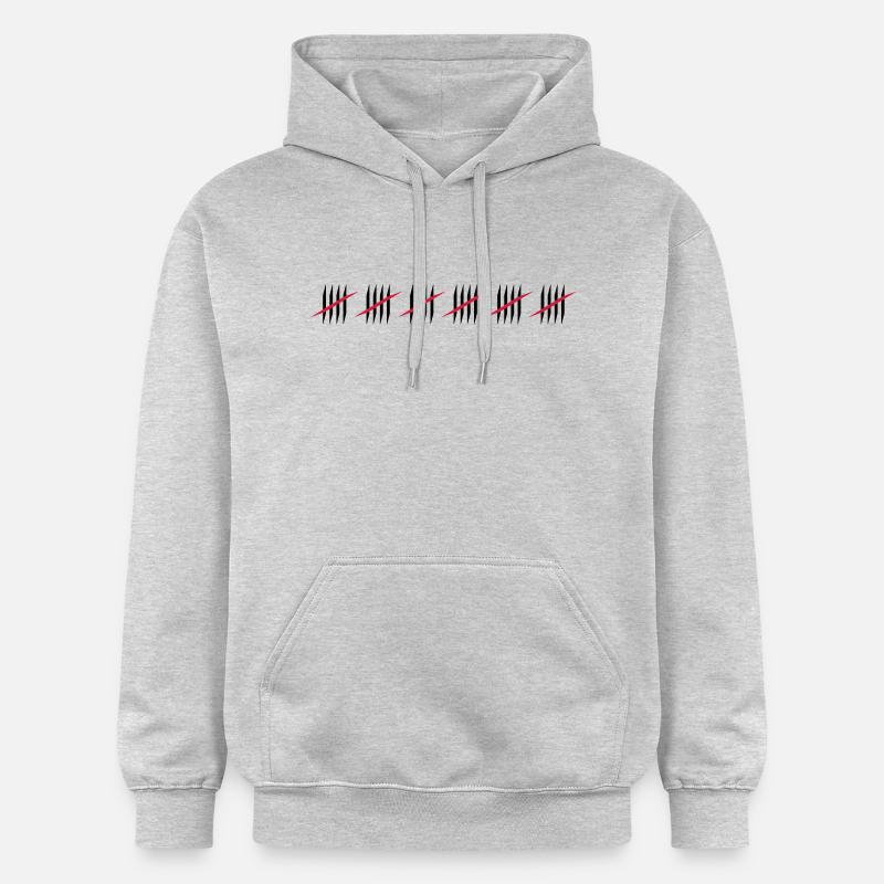 30 - Sweat à capuche Softstyle® Gildan Unisexe - gris clair chiné