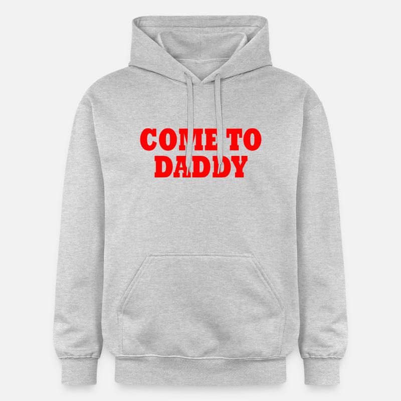 come to daddy - Sweat à capuche Softstyle® Gildan Unisexe - gris clair chiné