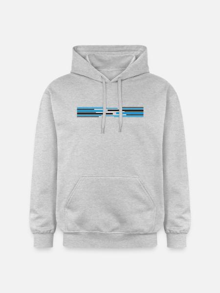 Many lines pattern - Gildan Unisex Softstyle® Midweight Hoodie - light heather grey