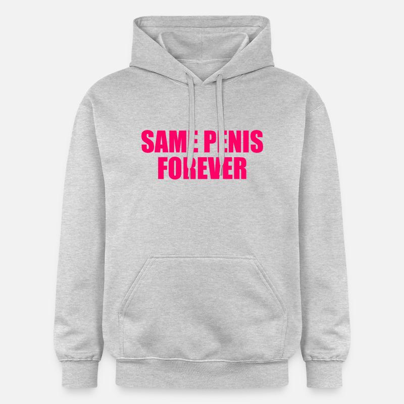 Same penis forever - Sweat à capuche Softstyle® Gildan Unisexe - gris clair chiné