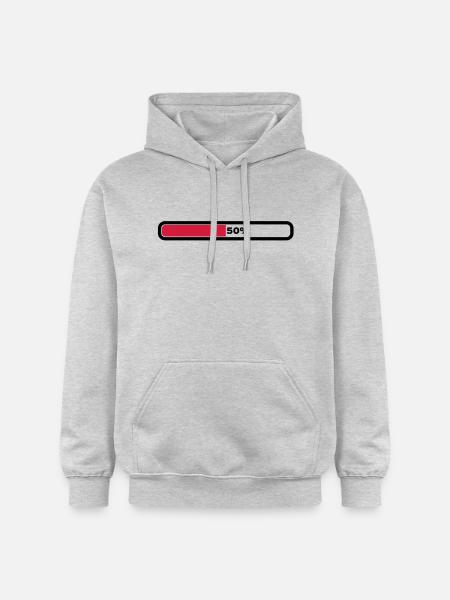 50% Loading - Gildan Unisex Softstyle® Midweight Hoodie - Hellgrau meliert