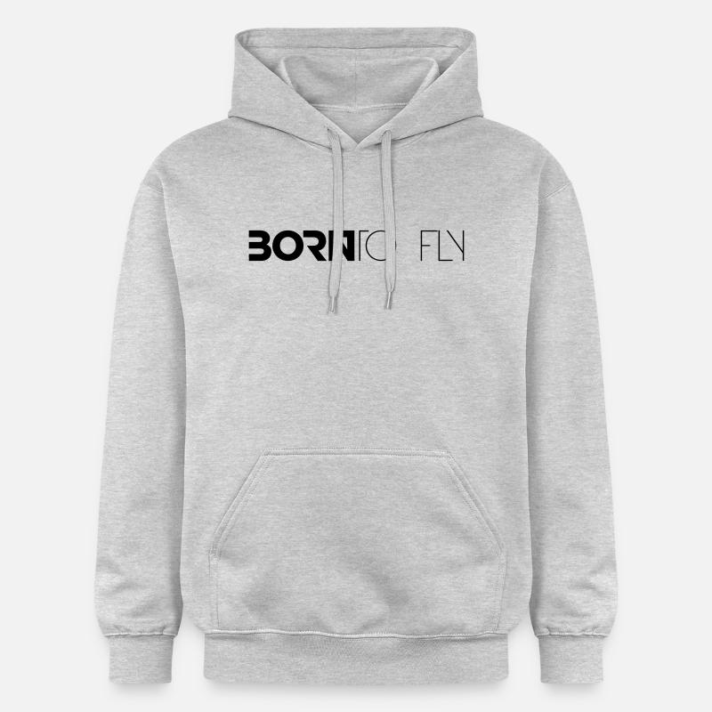 Né à voler Heli Design - Sweat à capuche Softstyle® Gildan Unisexe - gris clair chiné