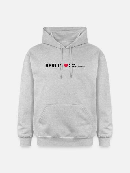 Berlin Ma ville préférée - Sweat à capuche Softstyle® Gildan Unisexe - gris clair chiné