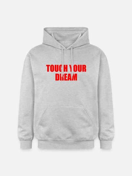 touch you dream - Sweat à capuche Softstyle® Gildan Unisexe - gris clair chiné