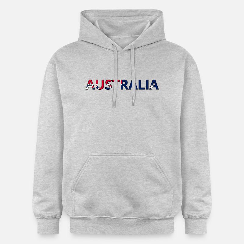Drapeau Australia - Sweat à capuche Softstyle® Gildan Unisexe - gris clair chiné
