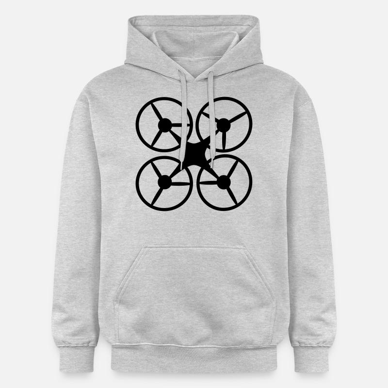 6061912 121684366 drone - Sweat à capuche Softstyle® Gildan Unisexe - gris clair chiné