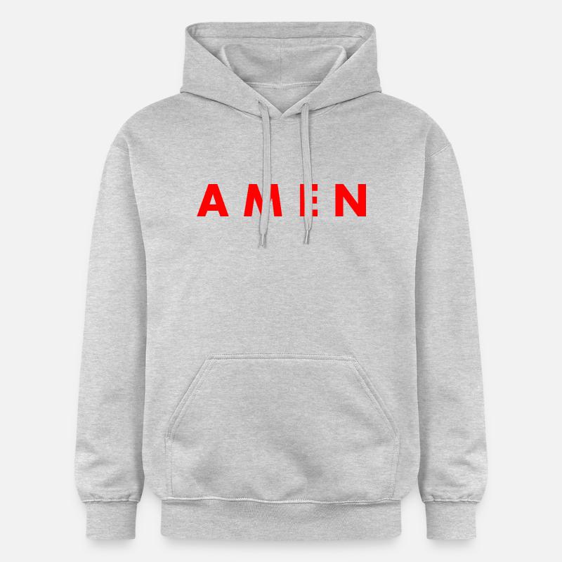 Amen - Sweat à capuche Softstyle® Gildan Unisexe - gris clair chiné