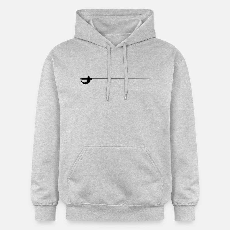 Säbel - Gildan Unisex Softstyle® Midweight Hoodie - Hellgrau meliert
