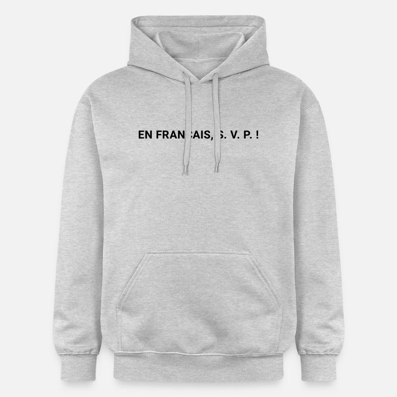 in english - Sweat à capuche Softstyle® Gildan Unisexe - gris clair chiné