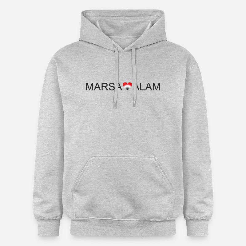 Marsa Alam - Sweat à capuche Softstyle® Gildan Unisexe - gris clair chiné