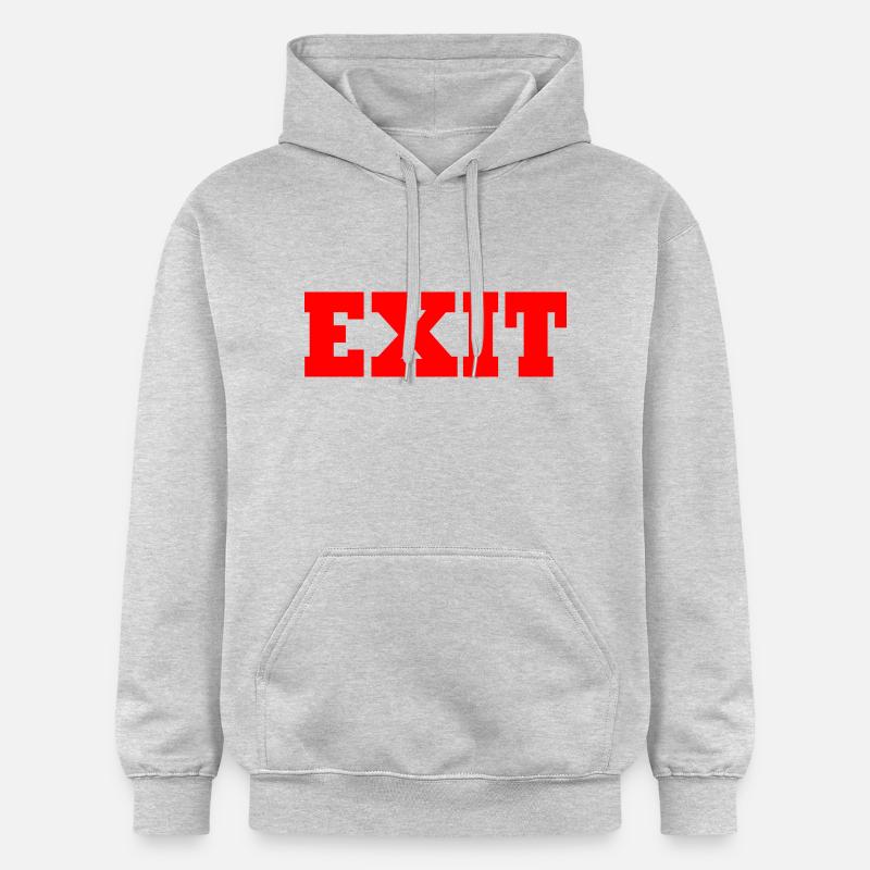 Exit - Sweat à capuche Softstyle® Gildan Unisexe - gris clair chiné