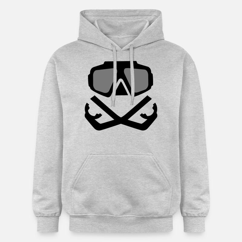 Plongée - Sweat à capuche Softstyle® Gildan Unisexe - gris clair chiné