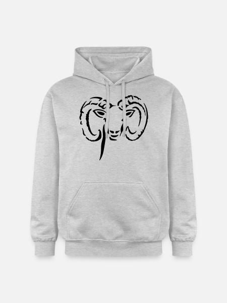 Aries - Gildan Unisex Softstyle® Midweight Hoodie - light heather grey