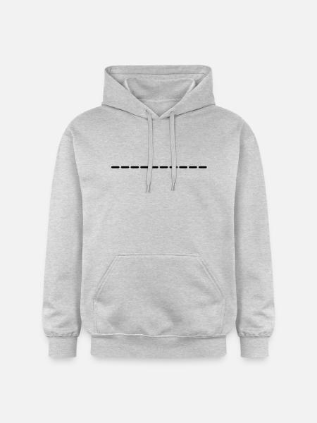linie_gestrichelt_ay1 - Gildan Unisex Softstyle® Midweight Hoodie - light heather grey