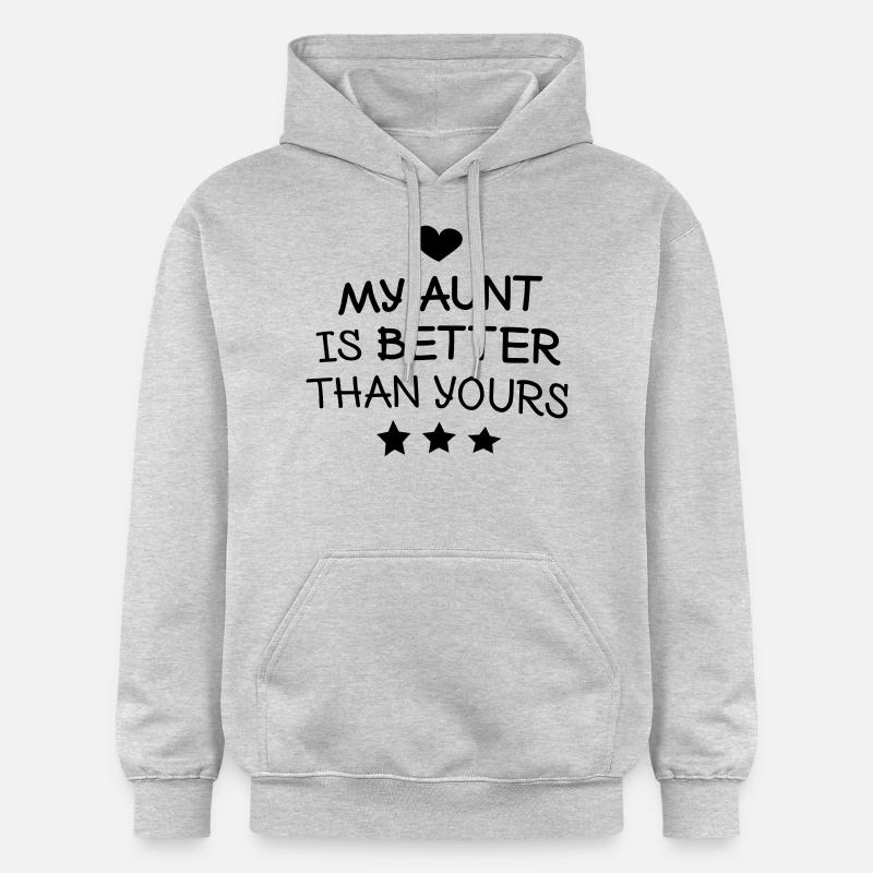 My Aunt ma tante - Sweat à capuche Softstyle® Gildan Unisexe - gris clair chiné