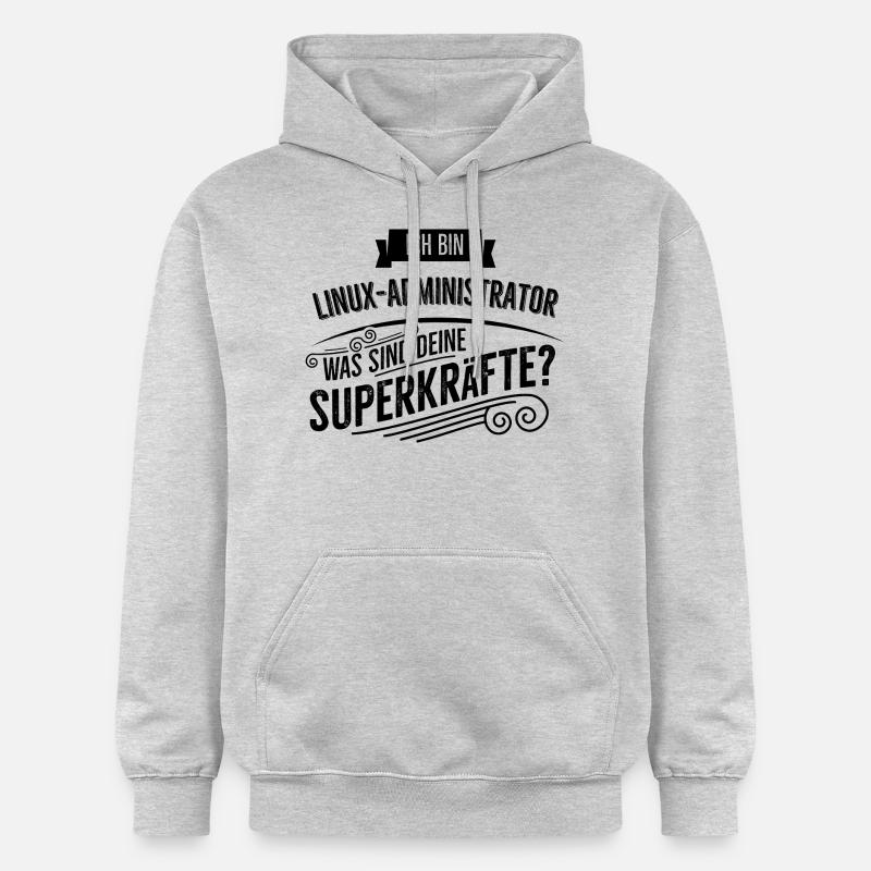 Linux Administrator - Gildan Unisex Softstyle® Midweight Hoodie - Hellgrau meliert
