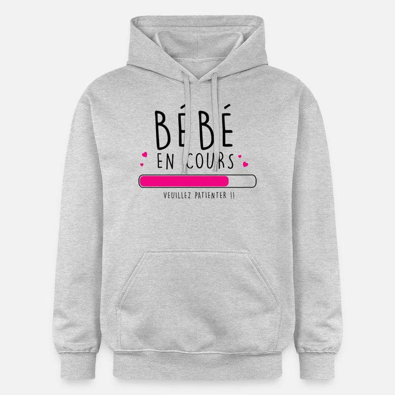 bebe en cours - Sweat à capuche Softstyle® Gildan Unisexe - gris clair chiné