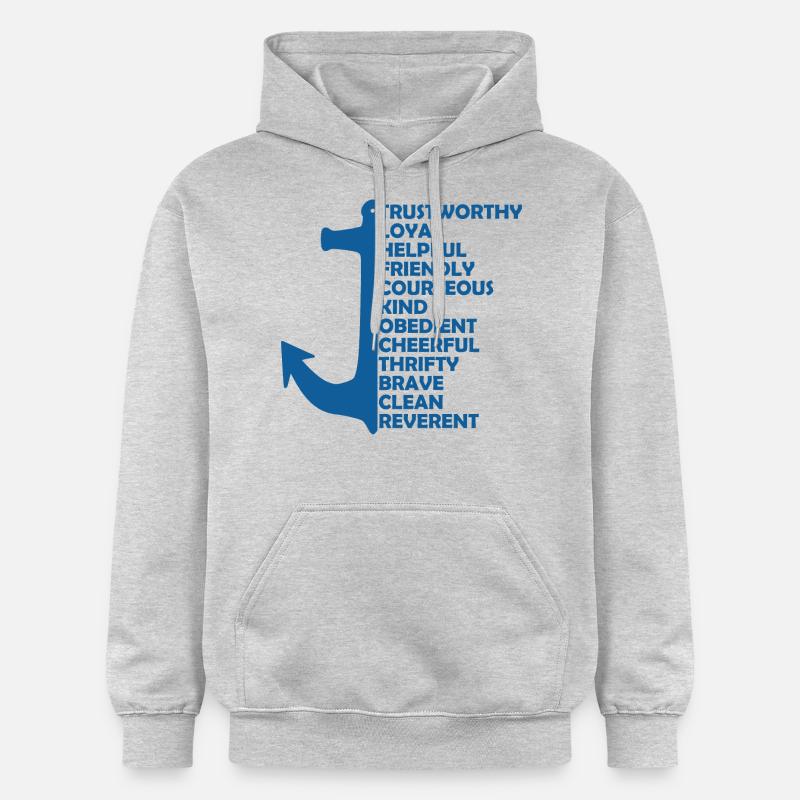 Scouts de mer Loi Vœu - Sweat à capuche Softstyle® Gildan Unisexe - gris clair chiné