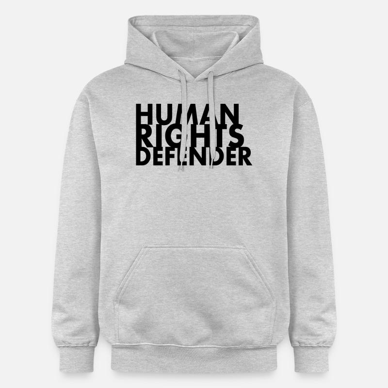 Human rights defender - Sweat à capuche Softstyle® Gildan Unisexe - gris clair chiné