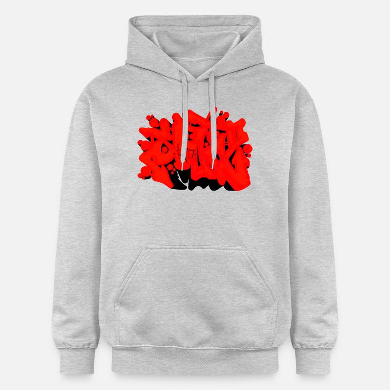 Graffiti SAD - Sweat à capuche Softstyle® Gildan Unisexe - gris clair chiné