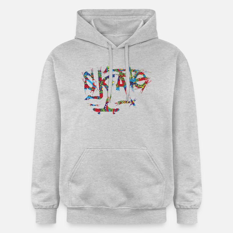 patin - Sweat à capuche Softstyle® Gildan Unisexe - gris clair chiné