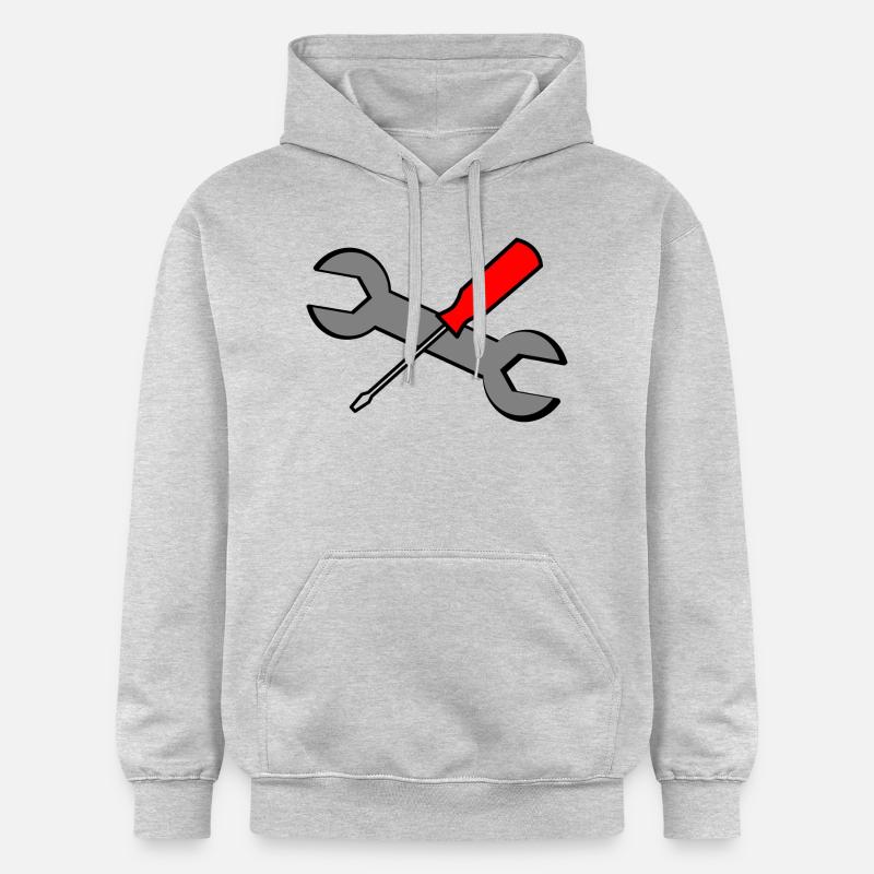 outils - Sweat à capuche Softstyle® Gildan Unisexe - gris clair chiné