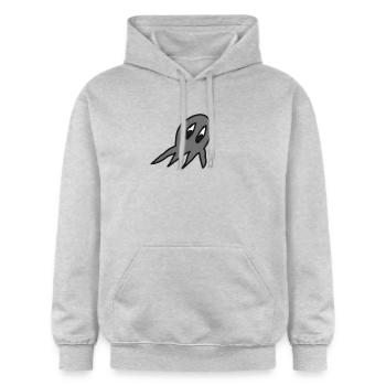 Octopus - Gildan Unisex Softstyle® Midweight Hoodie - light heather grey - Front - Liana (172cm) & Jaron (178cm)
