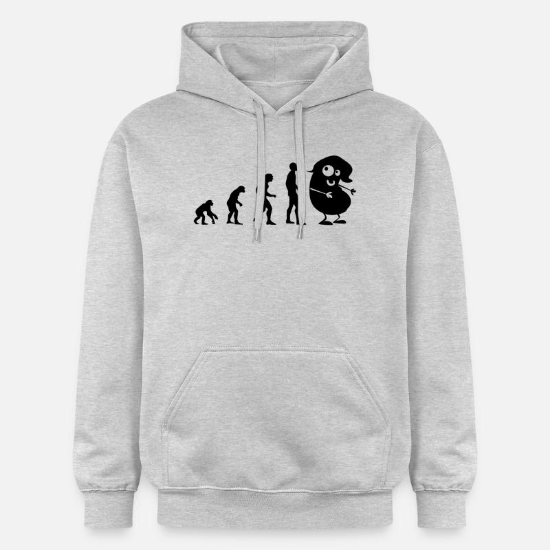Evolution - la fève - Sweat à capuche Softstyle® Gildan Unisexe - gris clair chiné