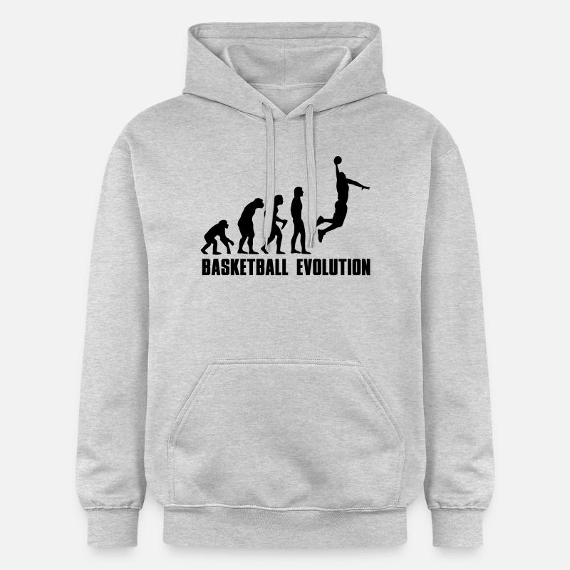 Evolution Basket Dunk - Sweat à capuche Softstyle® Gildan Unisexe - gris clair chiné