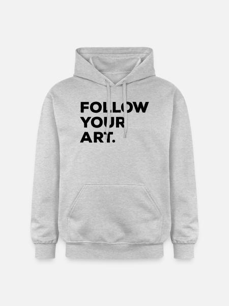Follow your art - Gildan Unisex Softstyle® Midweight Hoodie - light heather grey
