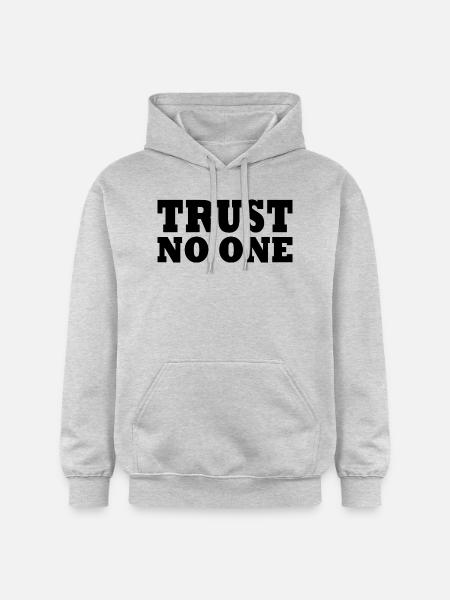 Trust no one - Gildan Unisex Softstyle® Midweight Hoodie - light heather grey