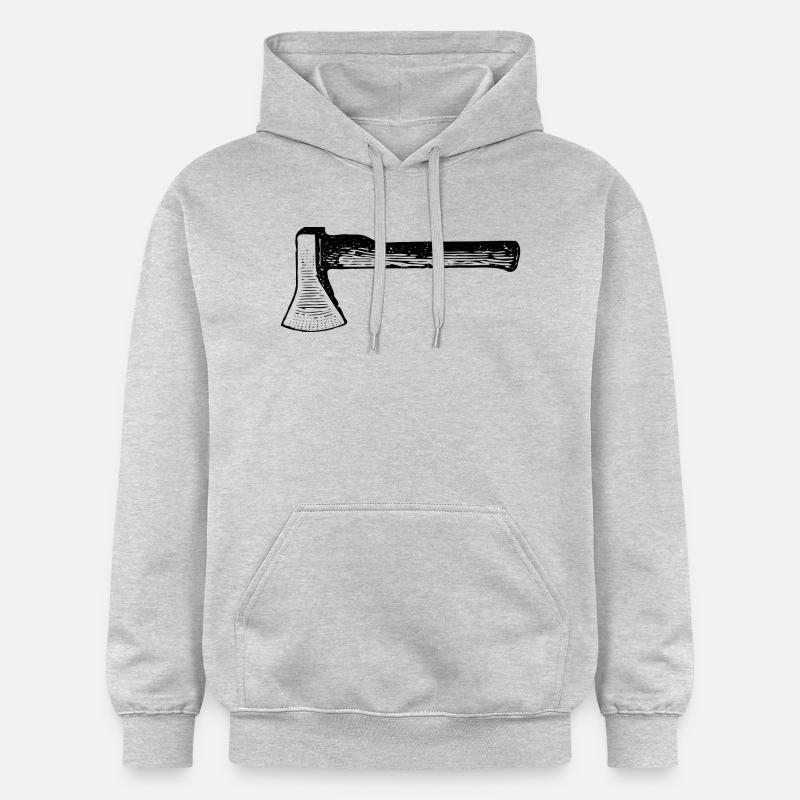charpentier menuisier charpentier charpentier joiner28 - Sweat à capuche Softstyle® Gildan Unisexe - gris clair chiné