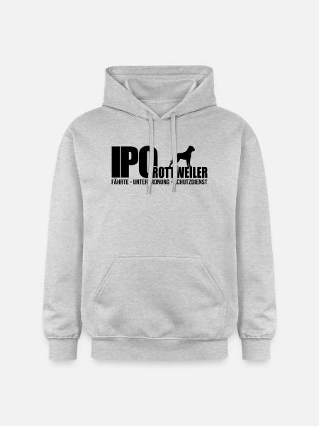 IPO ROTTWEILER - Gildan Unisex Softstyle® Midweight Hoodie - Hellgrau meliert