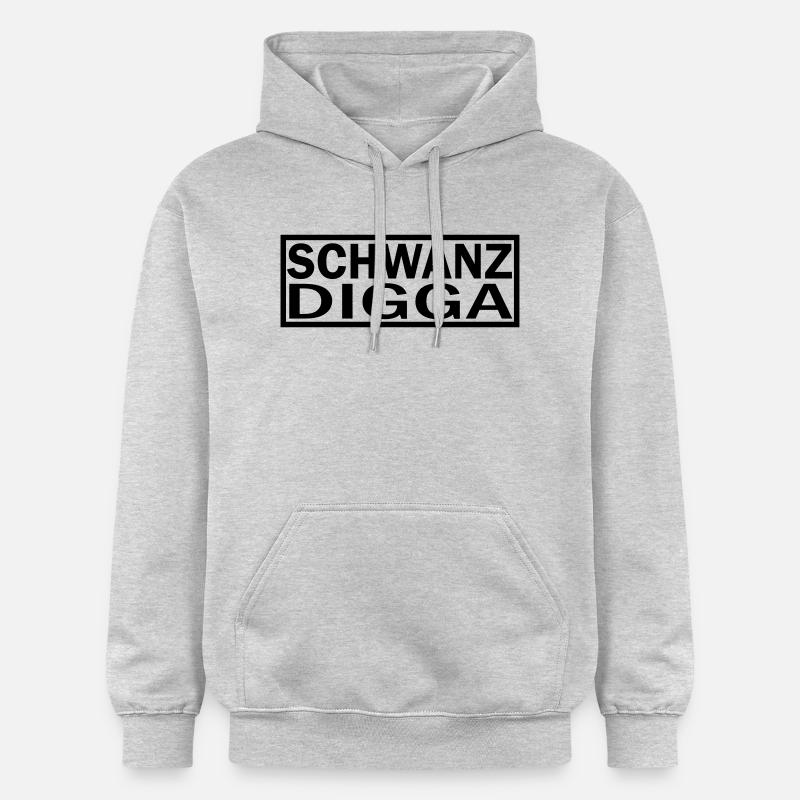 QUEUE DIGGA - Sweat à capuche Softstyle® Gildan Unisexe - gris clair chiné