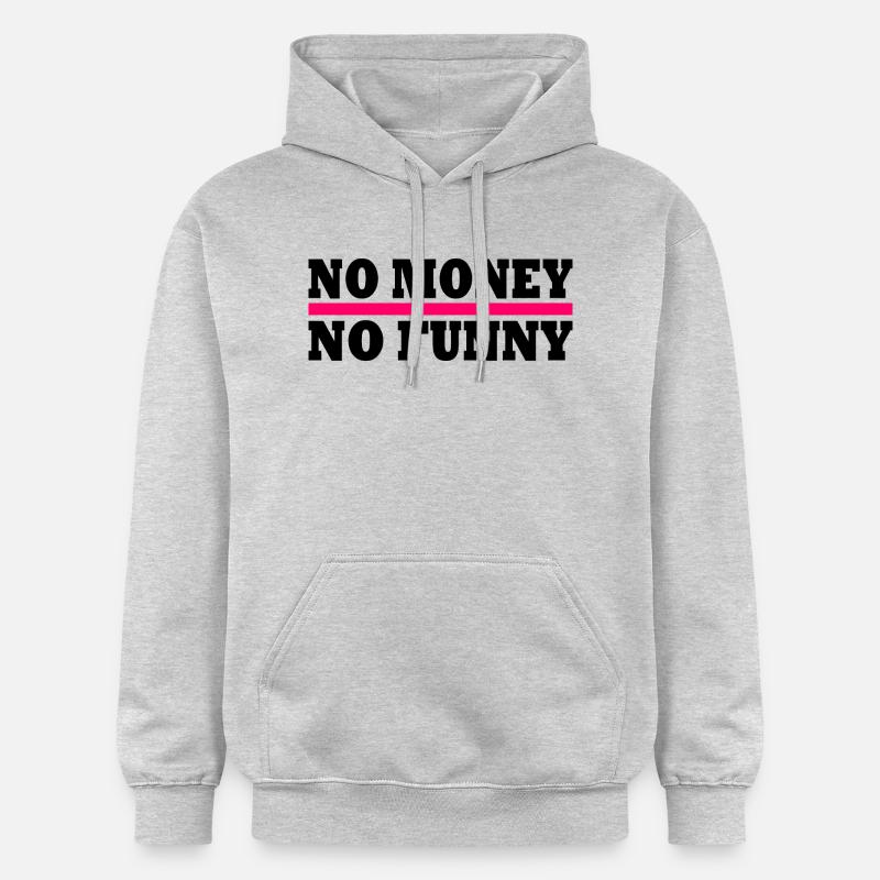 No money no funny - Sweat à capuche Softstyle® Gildan Unisexe - gris clair chiné