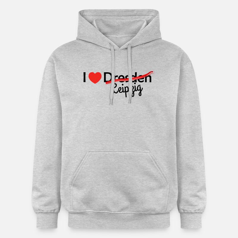 Leipzig! - Sweat à capuche Softstyle® Gildan Unisexe - gris clair chiné