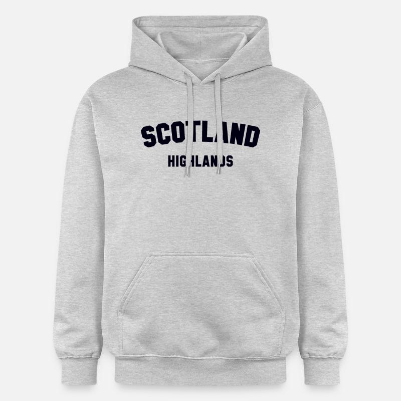 ÉCOSSE HIGHLANDS Schottland - Sweat à capuche Softstyle® Gildan Unisexe - gris clair chiné