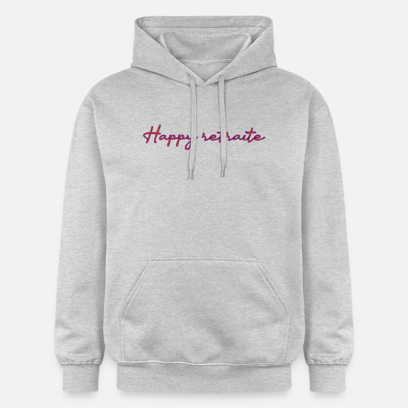 RETRAITE. RETRAITE. RETRAITEE. RETRAITE - Sweat à capuche Softstyle® Gildan Unisexe - gris clair chiné