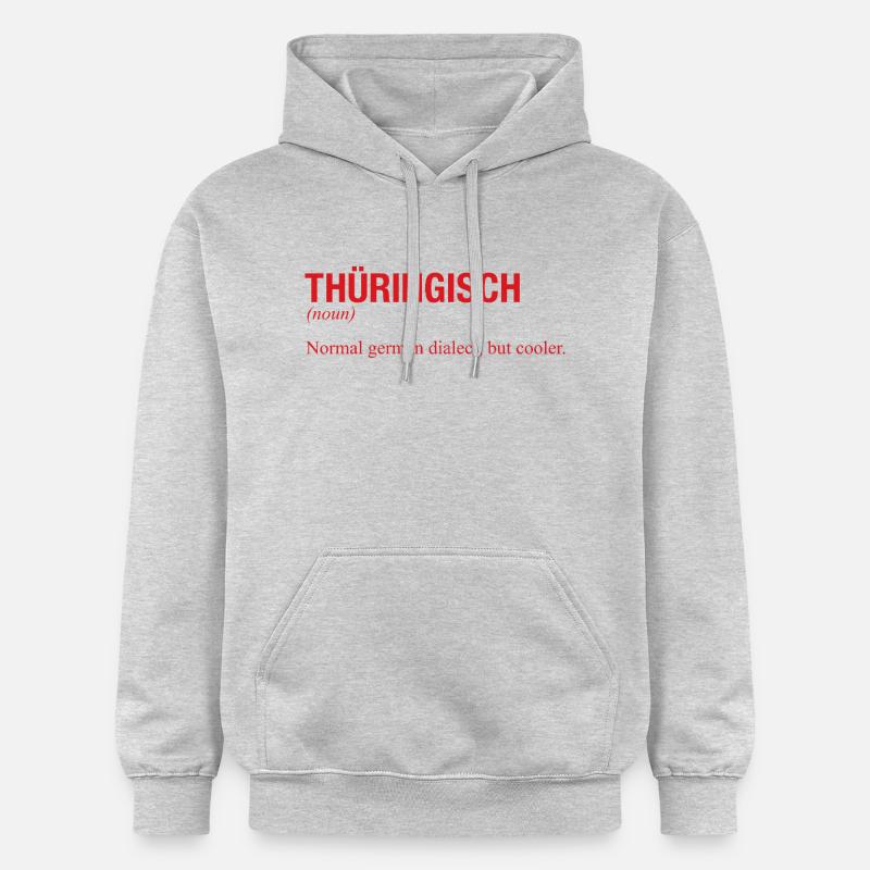 THÜRINGISCH THAUFRINGEN - Sweat à capuche Softstyle® Gildan Unisexe - gris clair chiné
