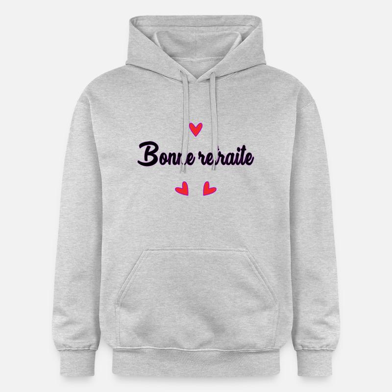 RETRAITE. RETRAITE. RETRAITEE. RETRAITE - Sweat à capuche Softstyle® Gildan Unisexe - gris clair chiné