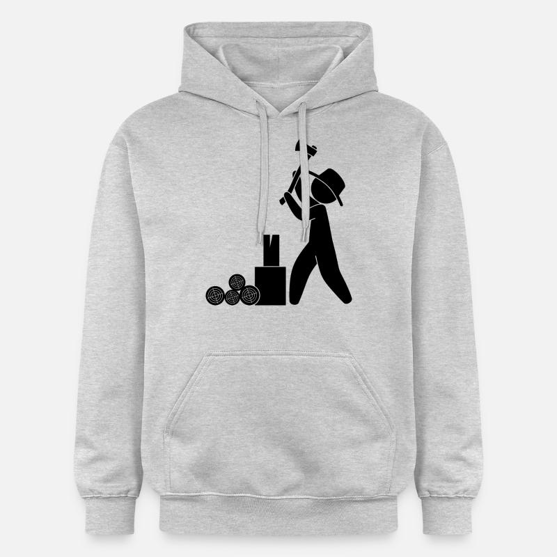 Hache de bûcheron Ranger - Sweat à capuche Softstyle® Gildan Unisexe - gris clair chiné