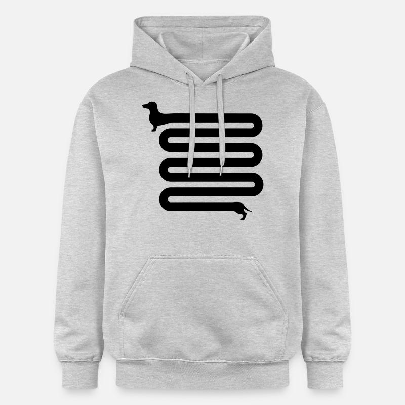 Dackel - Sweat à capuche Softstyle® Gildan Unisexe - gris clair chiné
