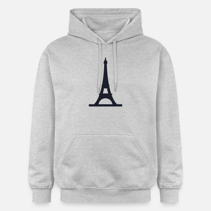 tour Eiffel - Sweat à capuche Softstyle® Gildan Unisexe - gris clair chiné