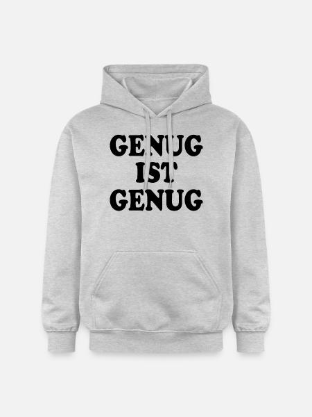Genug ist genug - Gildan Unisex Softstyle® Midweight Hoodie - Hellgrau meliert