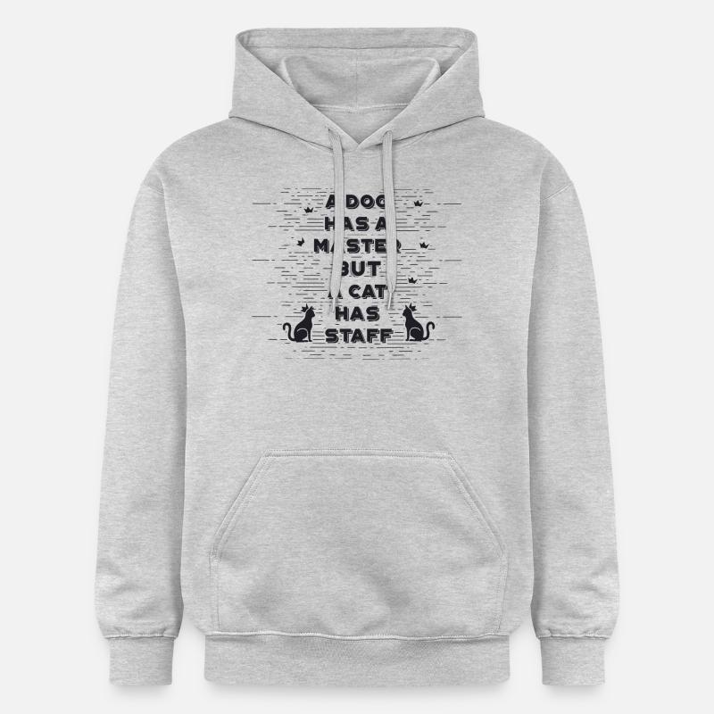 chat - Sweat à capuche Softstyle® Gildan Unisexe - gris clair chiné