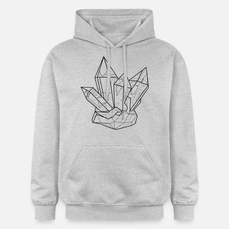 cristal - Sweat à capuche Softstyle® Gildan Unisexe - gris clair chiné