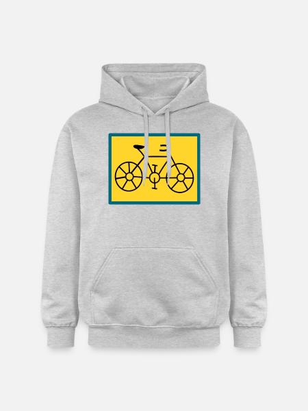 VÉLO. VELO - Sweat à capuche Softstyle® Gildan Unisexe - gris clair chiné