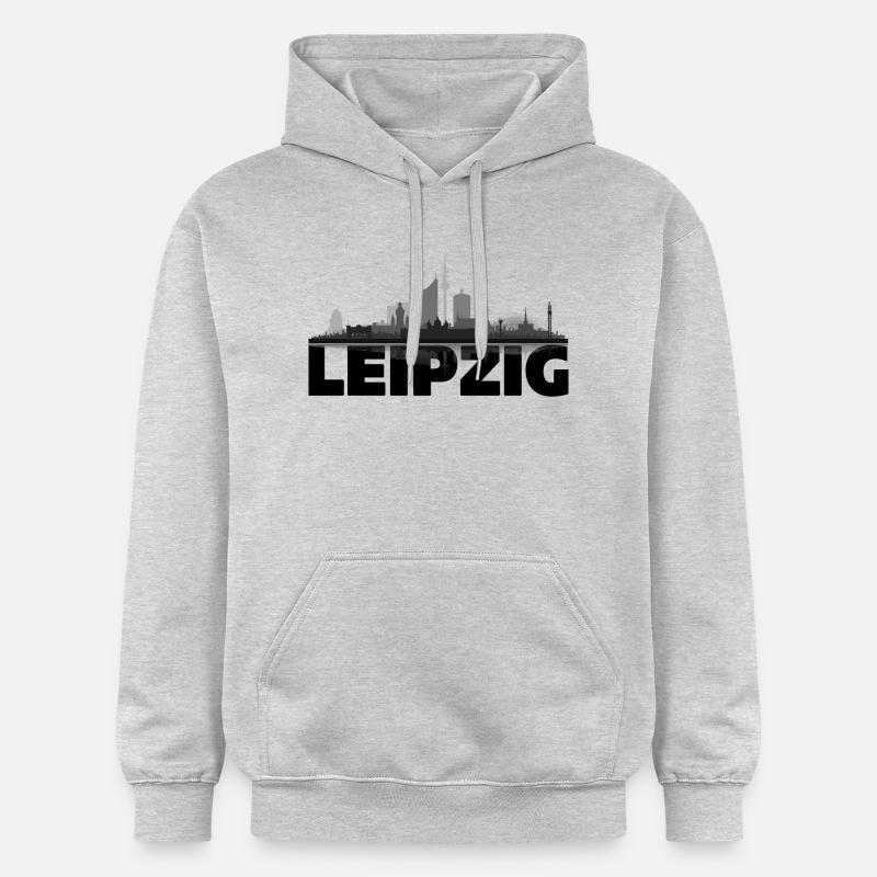 Leipzig 02 - Sweat à capuche Softstyle® Gildan Unisexe - gris clair chiné