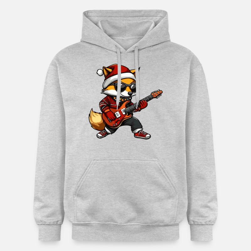 Guitare de Noël Fox - Sweat à capuche Softstyle® Gildan Unisexe - gris clair chiné